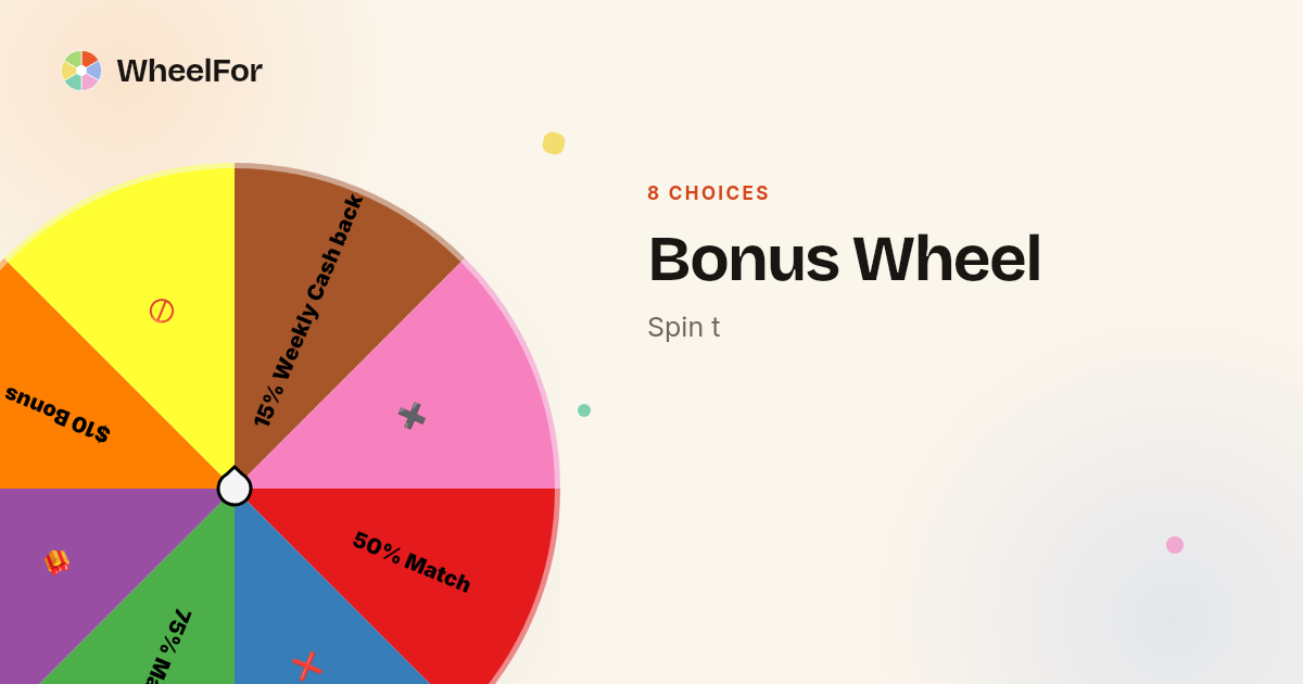 Bonus Wheel | WheelFor