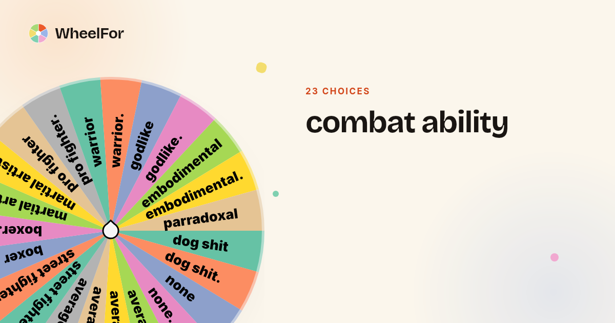 combat ability Wheel | WheelFor