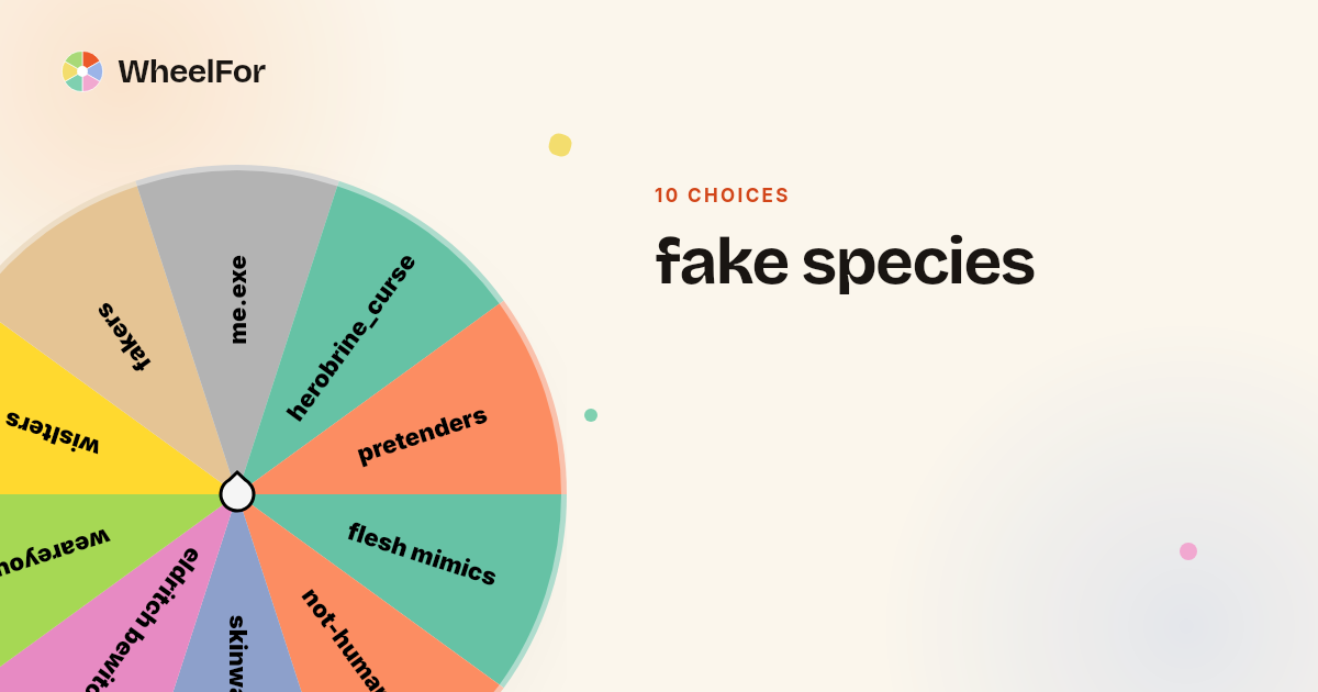 fake species Wheel | WheelFor
