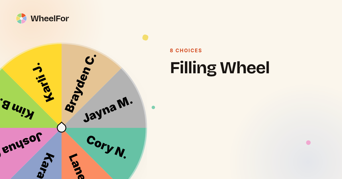 Filling Wheel | WheelFor