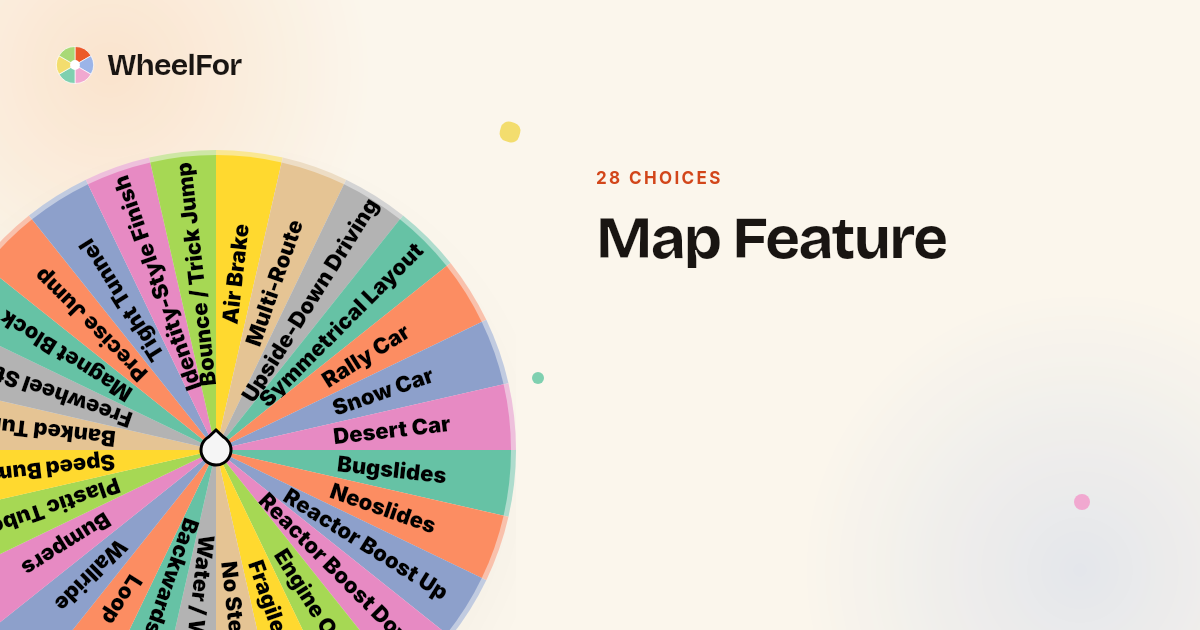 Map Feature Wheel | WheelFor