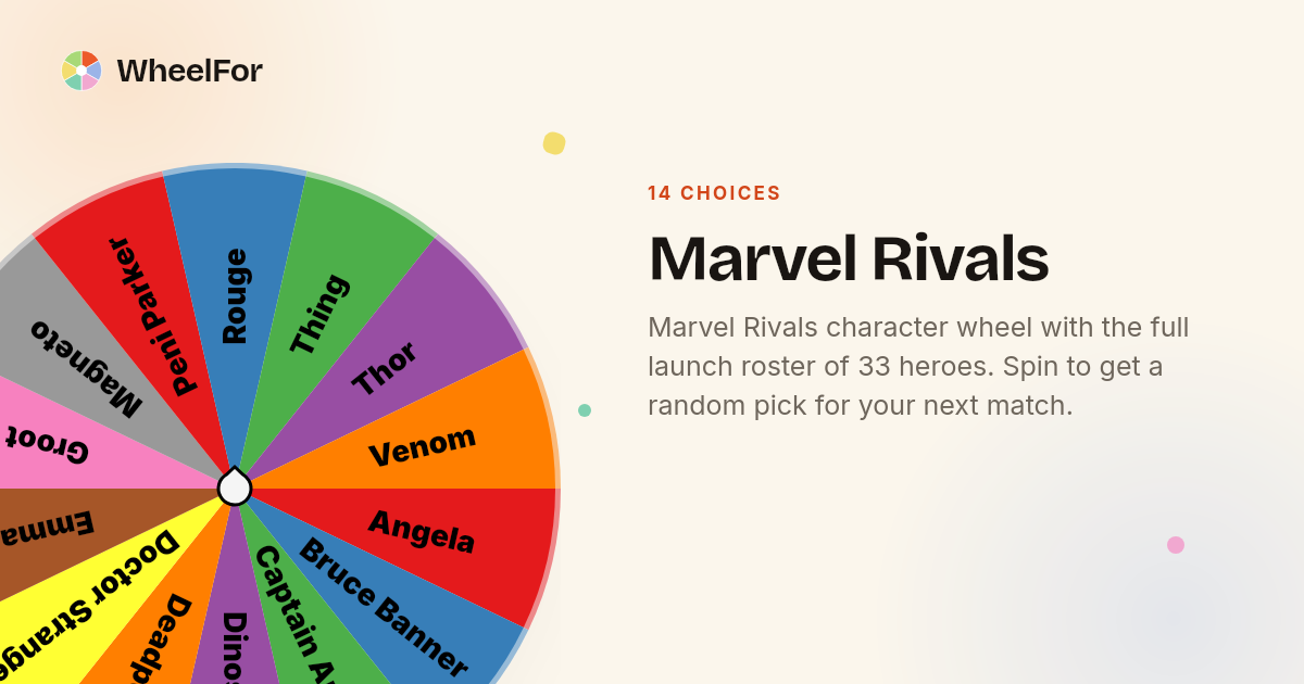 Marvel Rivals Wheel | WheelFor