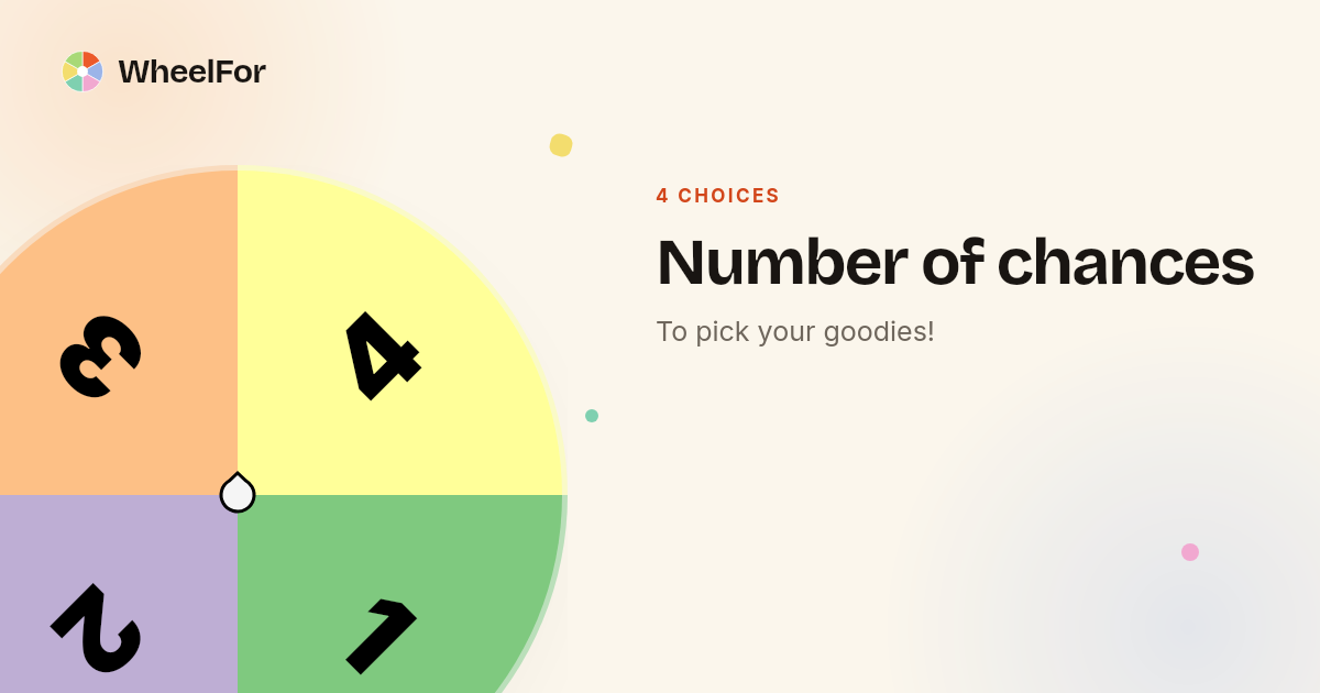 Number of chances Wheel | WheelFor