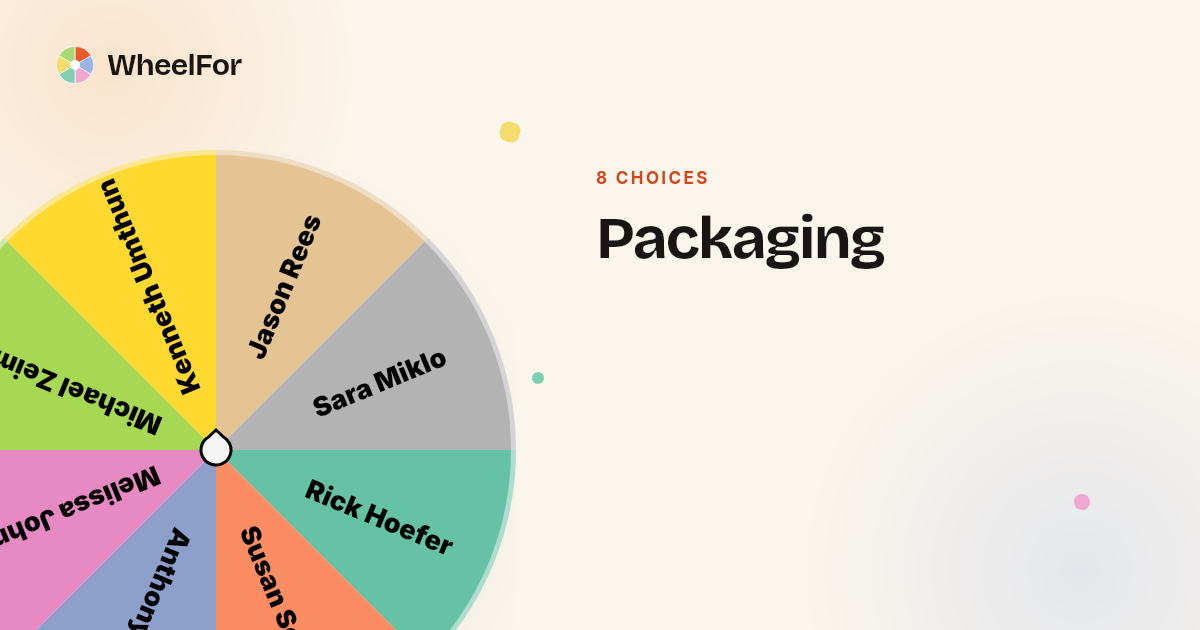 Packaging Wheel | WheelFor