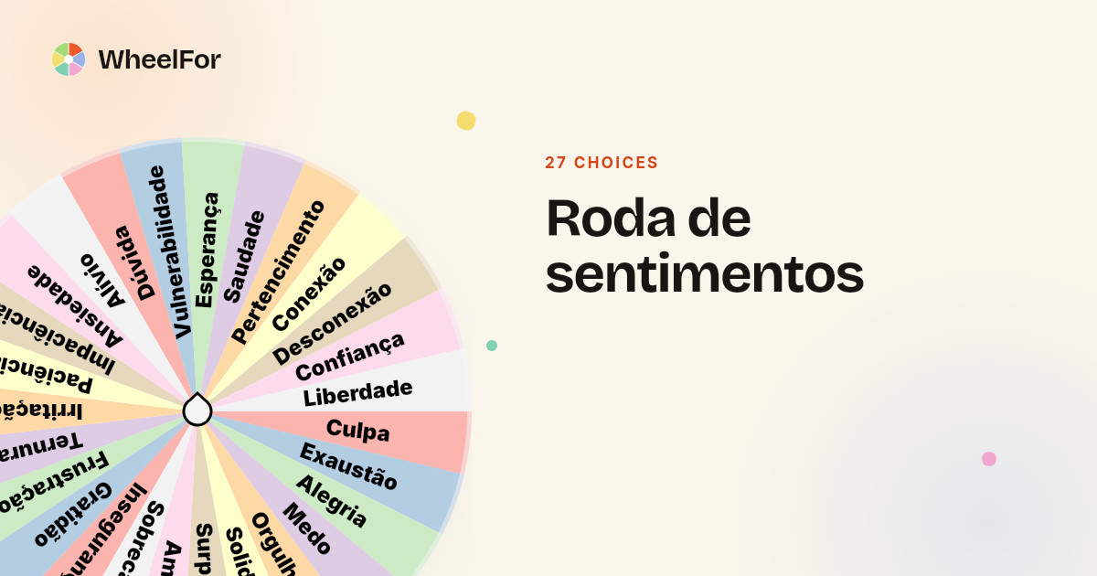 Roda de sentimentos Wheel | WheelFor