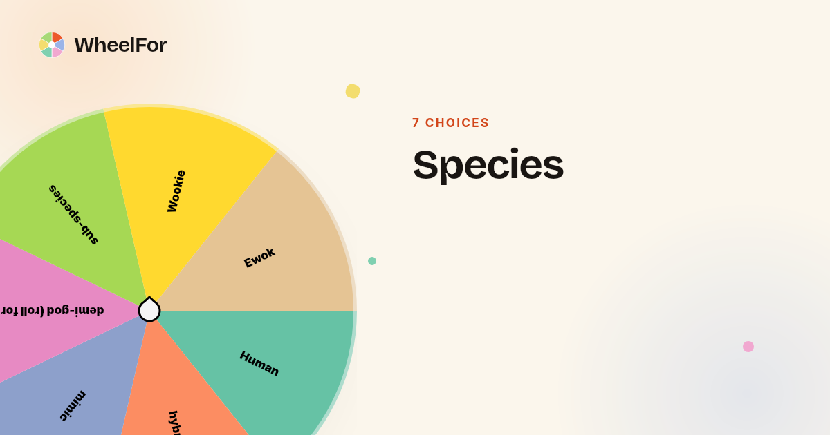 Species Wheel | WheelFor